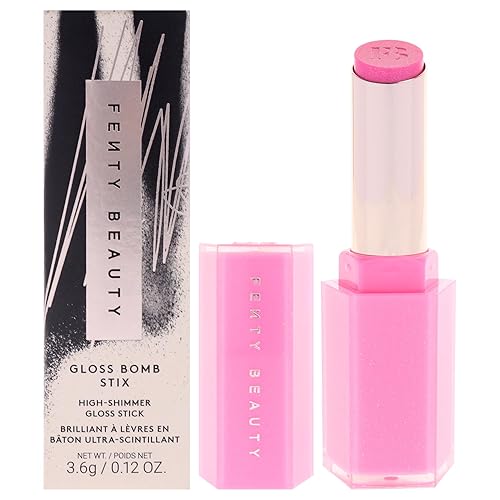 FENTY BEAUTY - Gloss Bomb Stix Shimmer - 05 Flamingo Fling by Fenty Beauty for Women - 0.12 oz Lipstick (05 FlLAMINGO FLING). Beauty & Personal Care FENTY BEAUTY