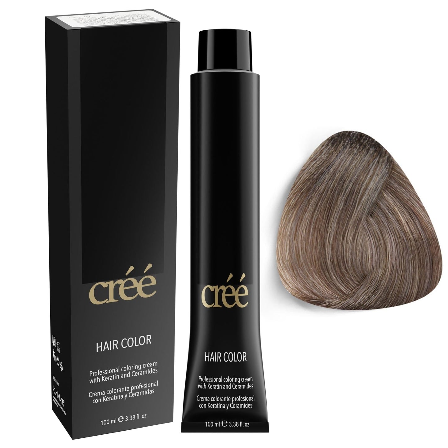 Cree Professional 8.11 - Intense Ash Light Blond Permanent Hair Color - Long Lasting, Rich Vibrant - Gray Coverage 100ml - 3.4 fl.oz. Beauty & Personal Care Créé