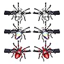 Halloween Spider Hair Clips Sparkle Crystal Spider Hairpins Rhinestone Long Alligator Clips for Women Girls Halloween Party Hair Accessory Beauty & Personal Care HEIDKRUEGER