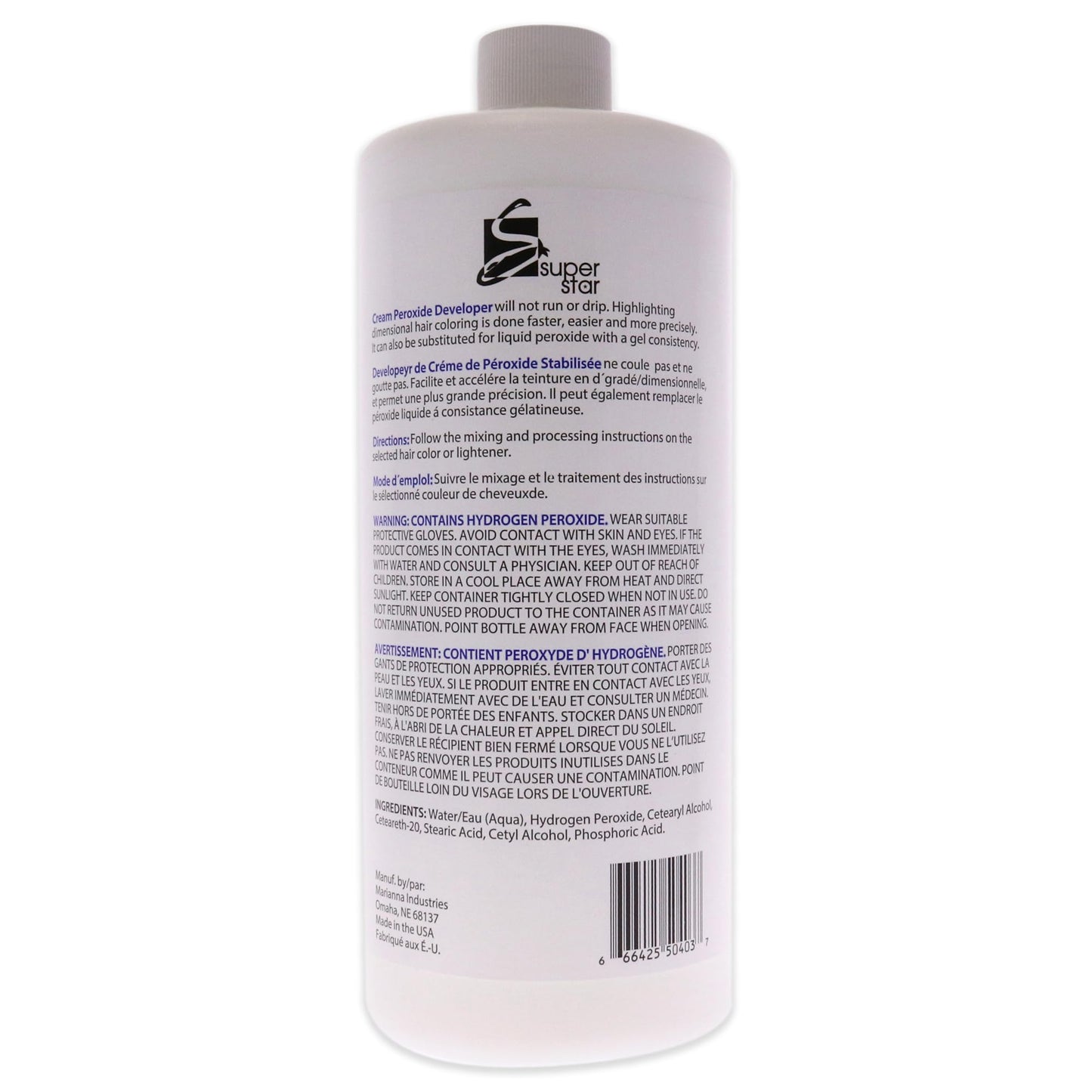 Super Star Cream Peroxide Developer 40 Volume - 32 Oz Beauty & Personal Care Super Star