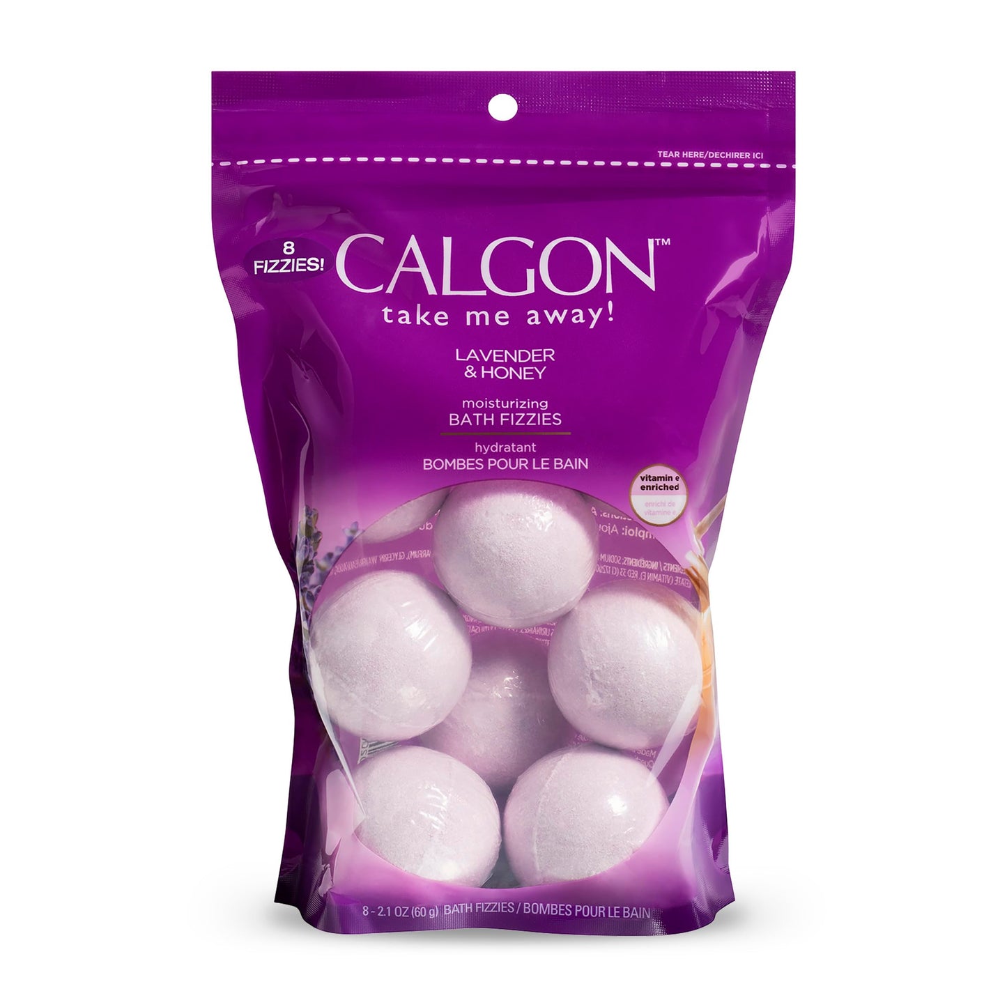 Calgon Bath Fizzies, Lavender & Honey, 8 pcs Beauty & Personal Care Calgon