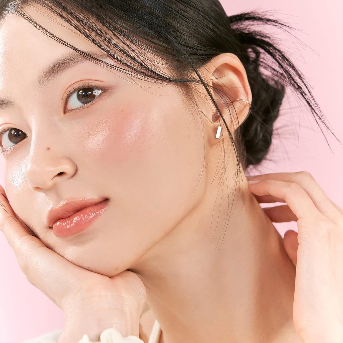 rom&nd GLASTING MELTING BALM 02 Lovey Pink - K-Beauty Vegan Tinted Lip Balm for Dewy, Hydrated, & Plump Lips - Non-Sticky Glossy Finish & Buildable Beauty and Personal Care rom&nd