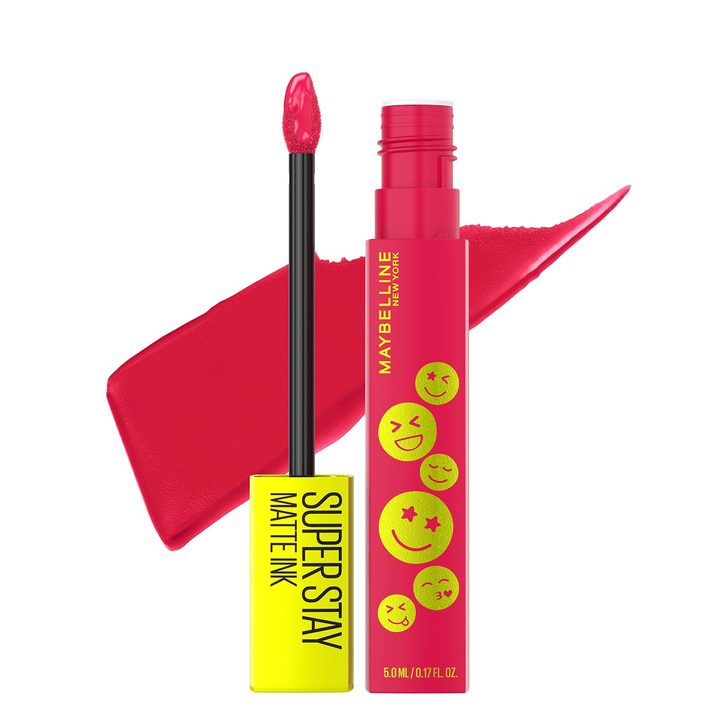Maybelline Super Stay Matte Ink Liquid Lip Color, Moodmakers Lipstick Collection, Long Lasting, Transfer Proof Lip Makeup, Motivator, Red, 1 Count Beauty & Personal Care MAYBELLINE