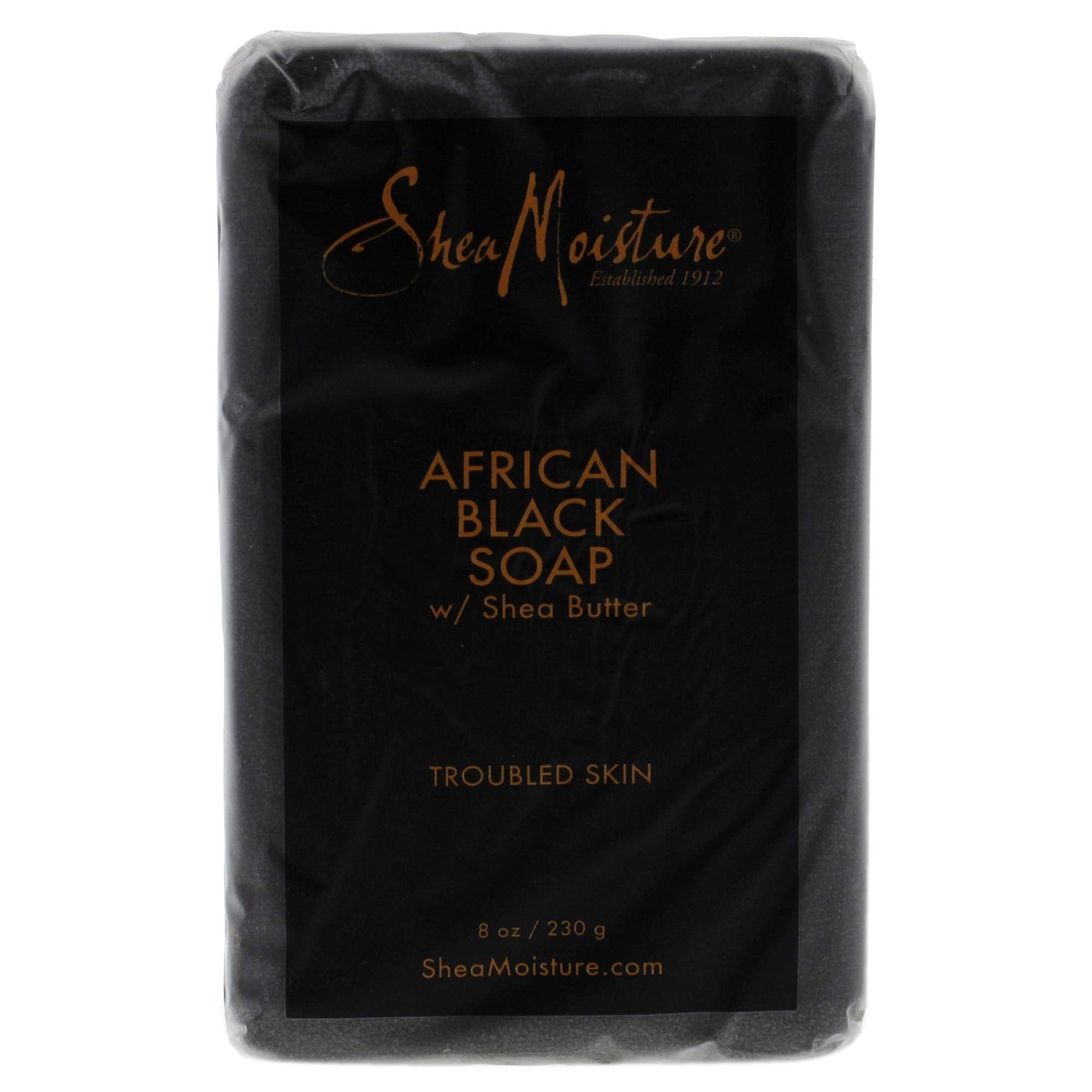 Shea Moisture African Black Soap Bar Acne Prone & Troubled Skin, 8 Ounce Beauty & Personal Care Shea Moisture
