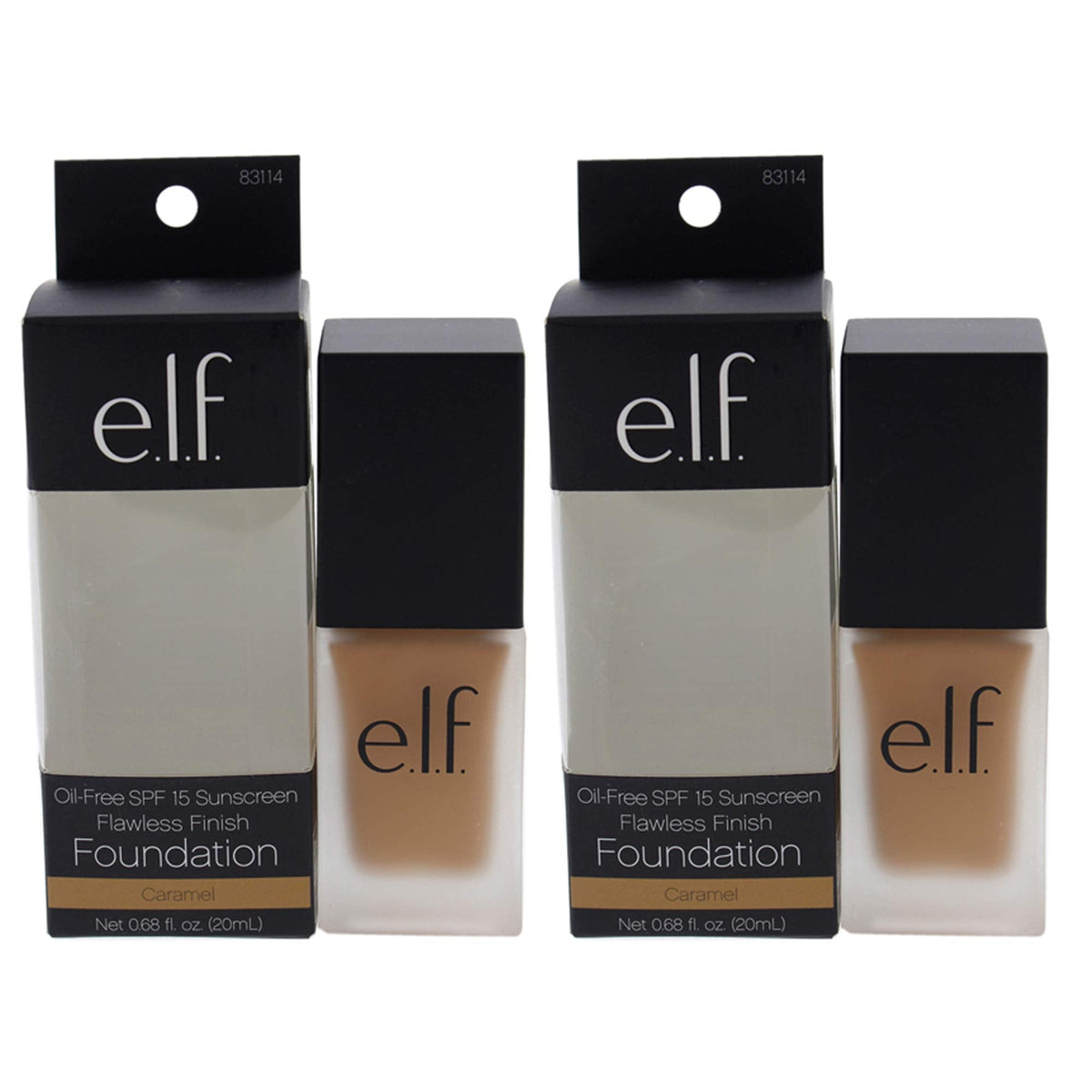 Elf 83114 Foundation Cara Size 0.68o Elf Flawless Finish Foundation Caramel 83114 0.68fl Oz Beauty & Personal Care e.l.f.