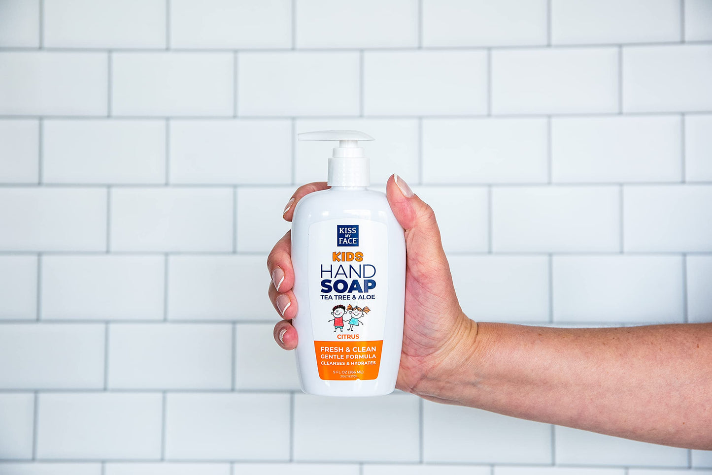 Kiss My Face Hand Soap, Tea Tree & Aloe, Citrus Scent, Fresh, Clean, Cleanses, Hydrates, Gentle Formula, White, 9 Fl Oz Beauty & Personal Care Kiss My Face