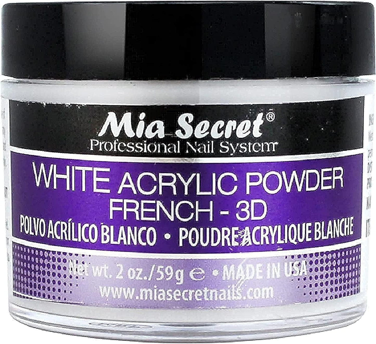 Mia Secret White Acrylic Powder (2oz) Beauty & Personal Care Mia Secret