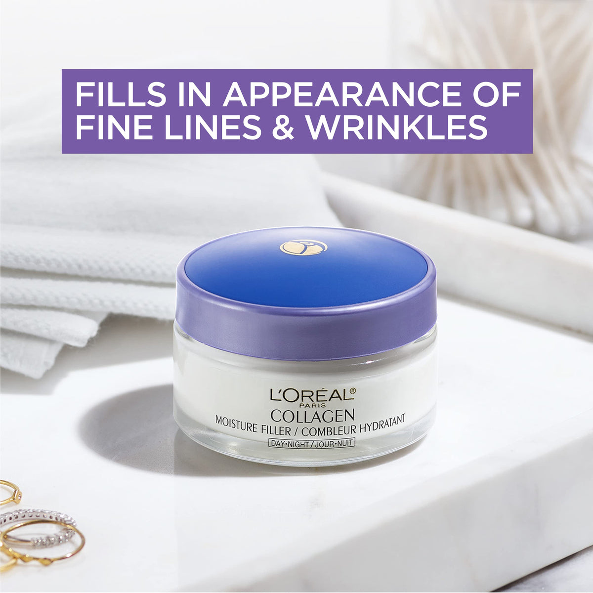 L'Oreal Paris Collagen Daily Face Moisturizer, Reduce Wrinkles, Face Cream 3.4 oz Beauty & Personal Care L'Oreal Paris