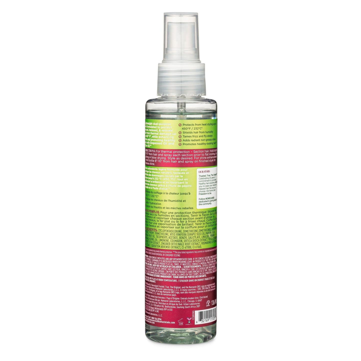 ORS Olive Oil Thermalast 2-N-1 Heat Defense Mist Infused with Grapeseed Oil for Heat Protection 4.6 oz Beauty & Personal Care ORS