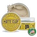 Lockhart’s Premium Matte Clay - Styling Hair Paste For Men - Natural Matte Finish - Handcrafted Styling Clay for Textured Looks (3.4oz) Beauty & Personal Care Lockhart's Authentic Grooming Co. LLC