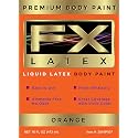 Liquid Latex - Face and Body Paint, Ammonia Free, Easy On and Off, Cosplay Makeup, Create Professional Monster, Zombie Arts 16 Oz (Orange) Beauty & Personal Care Liquid Latex Fashions