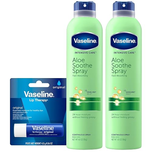 Vaseline Intensive Care Spray Moisturizer, Aloe Soothe 6.5 oz, Twin Pack Beauty & Personal Care Vaseline