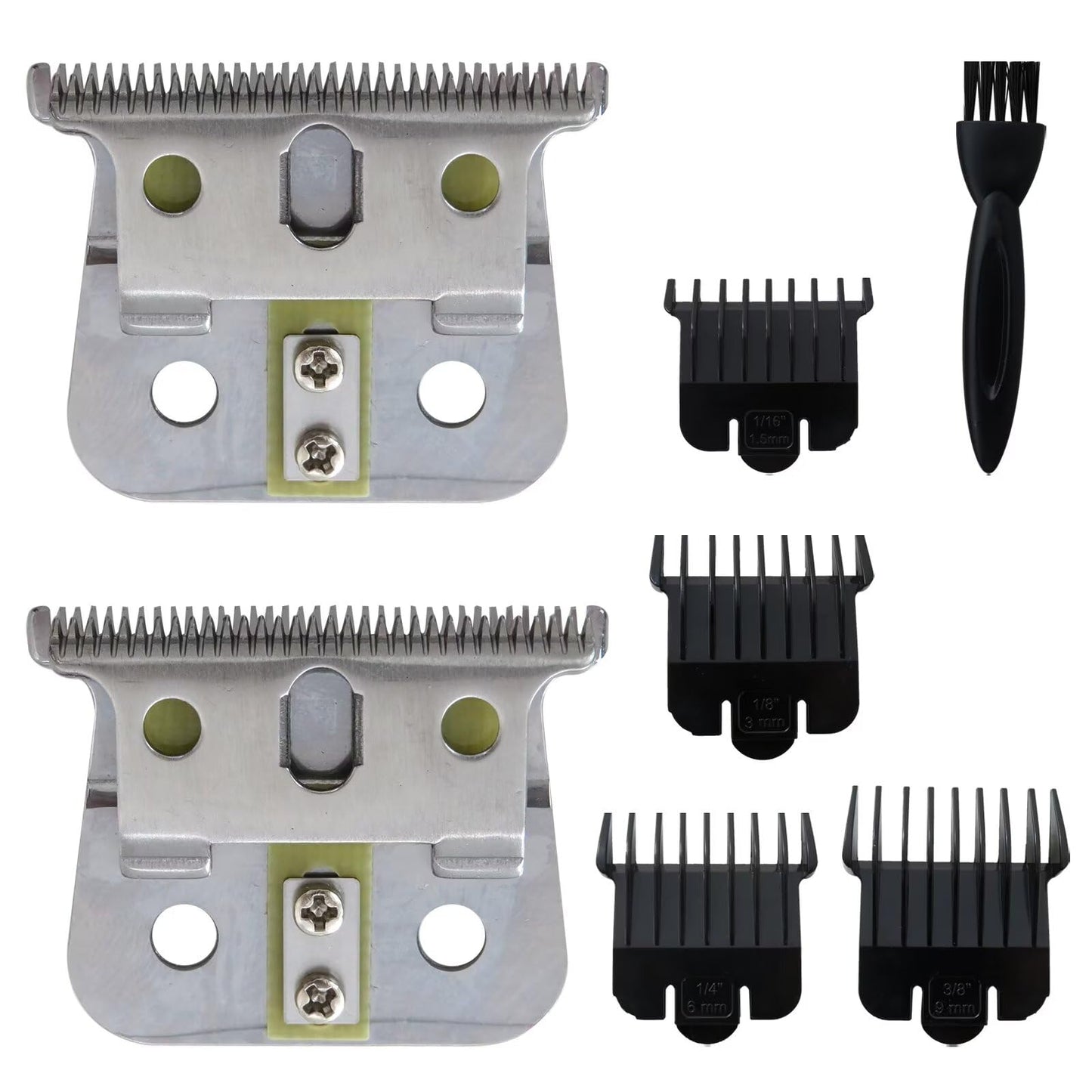BATEMEN W Durable Replacement 2PCss #04710 Blade T Liner Clipper Fit for Andis GTX GTO GO & for Andis Blackouts & for Andis T Outliner (Silver) Beauty and Personal Care BATEMEN W