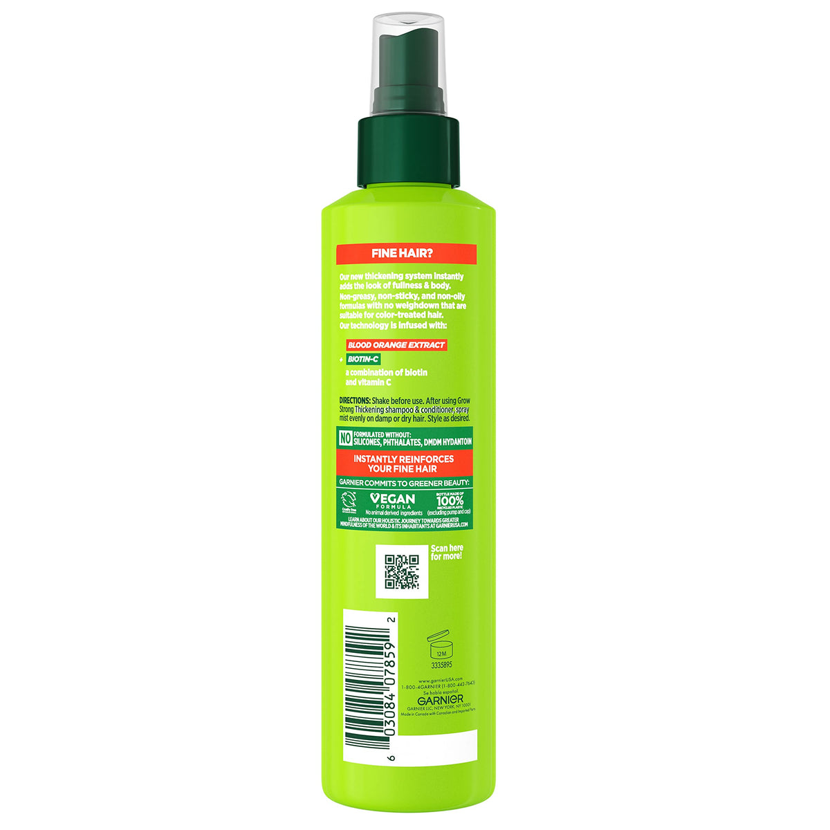 Garnier Fructis Grow Strong Thickening 10-in-1 Spray, Biotin-C, 8.1 Fl Oz, 1 Count (Packaging May Vary) Beauty & Personal Care Garnier