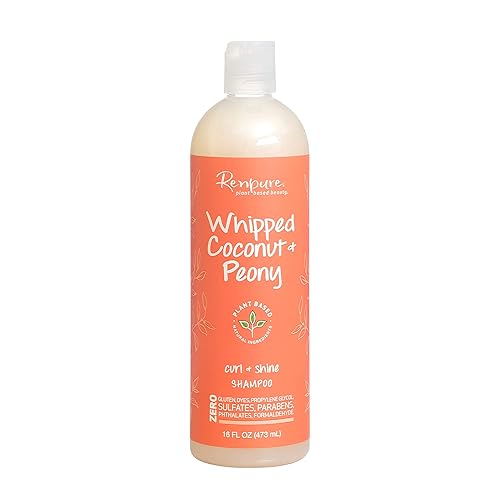 RENPURE Plant-Based Beauty Whipped Coconut & Peony Curl + Shine Shampoo, 16 Fluid Ounce Beauty & Personal Care RENPURE