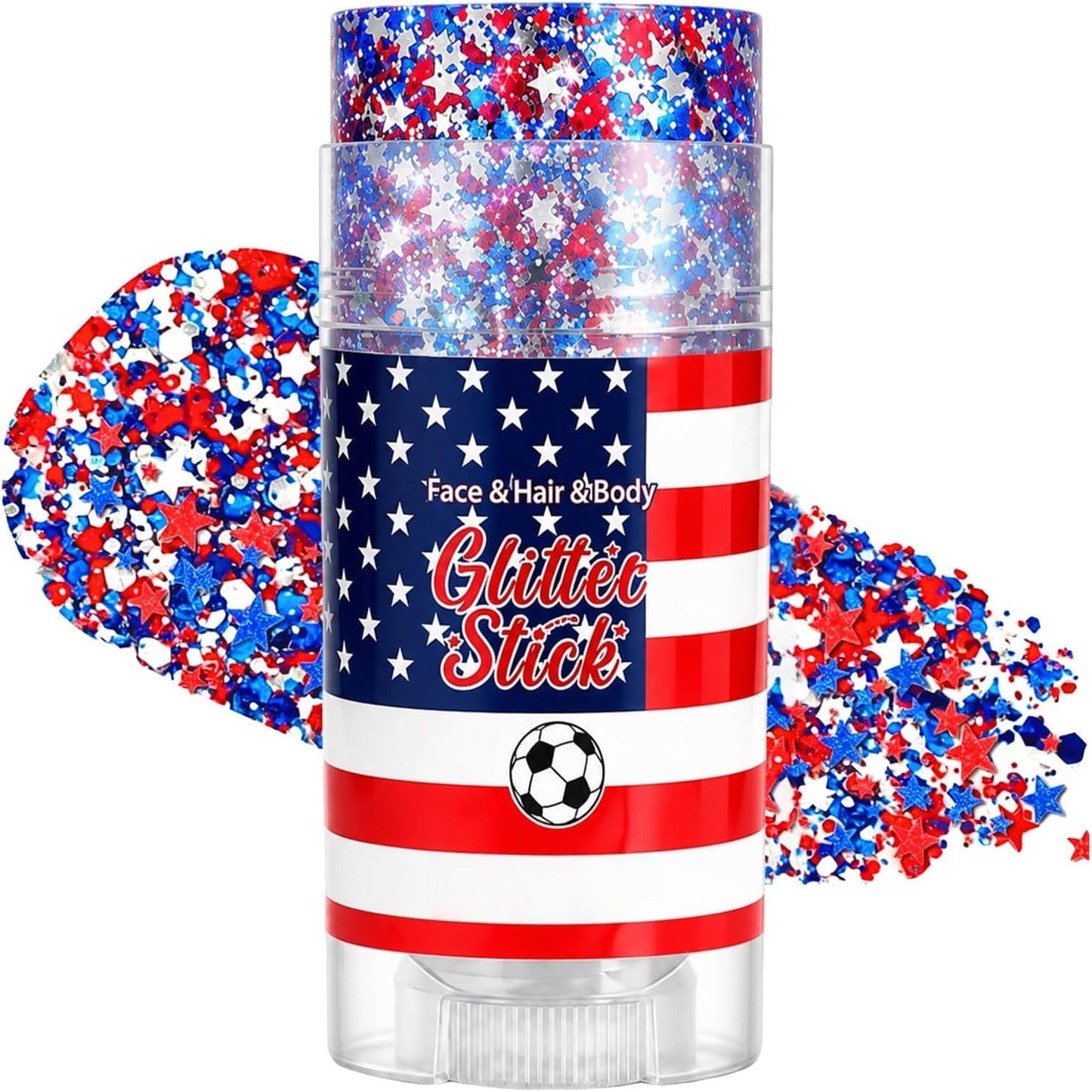 Red, White & Blue Body & Hair Sparkle, 4th of July Outfits and 250th Anniversary Accessories, Waterproof Sparkling Face Hair Glitter for Independence Beauty & Personal Care GIRLDREN