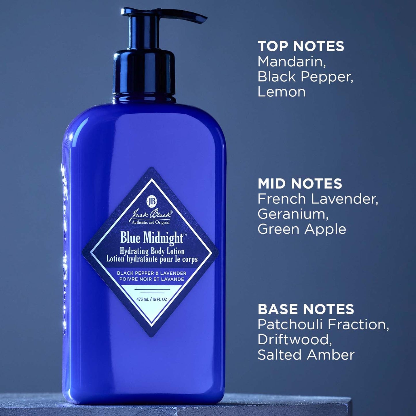 Jack Black Blue Midnight Hydrating Body Lotion, 16oz Beauty & Personal Care Jack Black