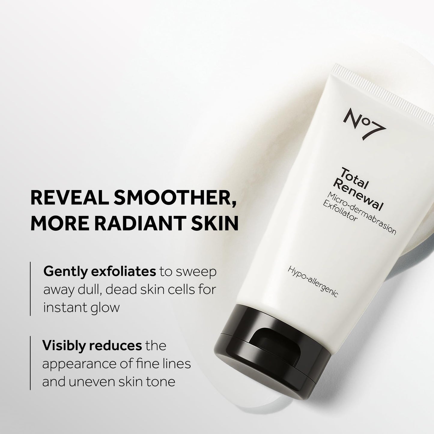No7 Microdermabrasion Total Renewal Face Scrub - Exfoliating Face Wash & Dark Spot Corrector for Sensitive Skin - Helps to Reduce the Appearance Beauty and Personal Care No7