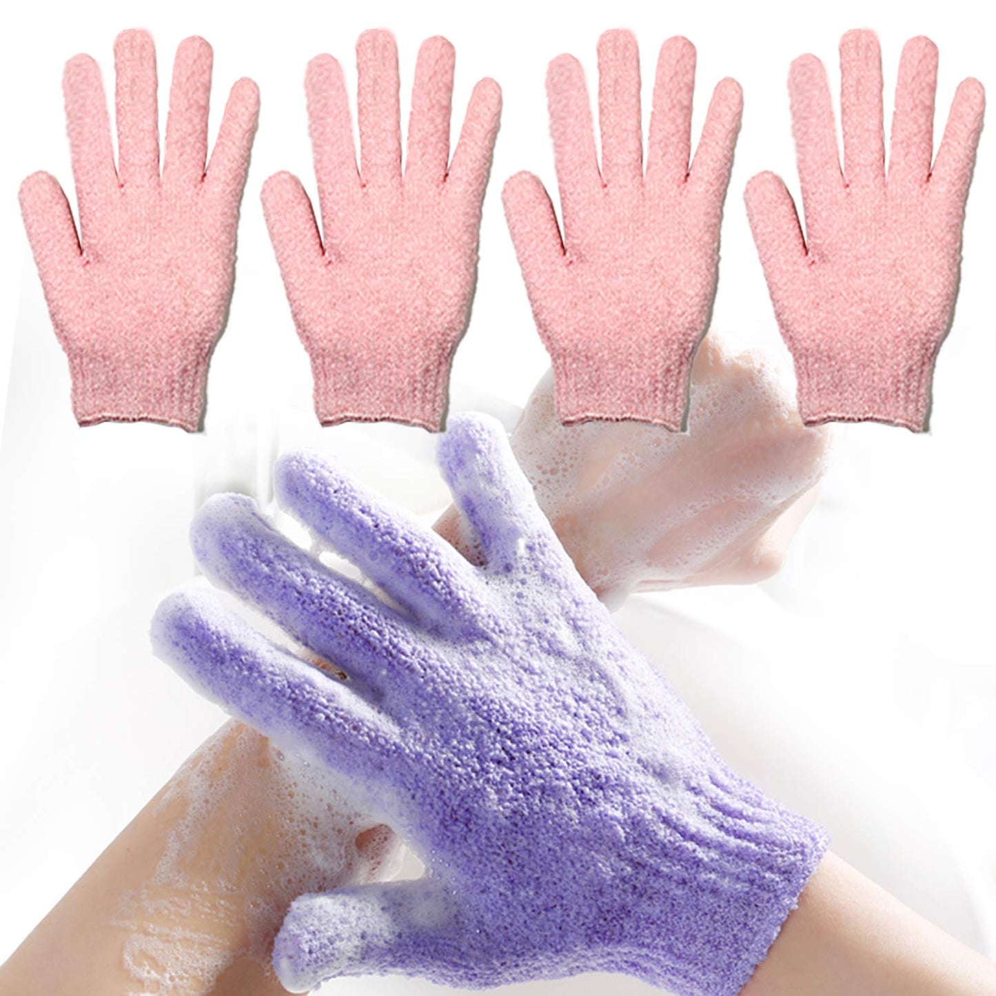 Exfoliating Bath Gloves Body Scrub Wash Mitts Skin Massage Sponge Towel Deep Cleansing Dead Skin Loofah Brush Scrub Luxury Spa Heavy with Lanyard Beauty and Personal Care yeyimei