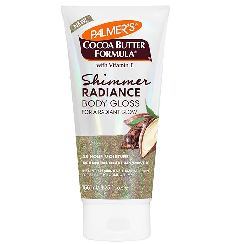 Palmer's Cocoa Butter Formula Shimmer Body Lotion with Vitamin E, 5.25 Fl Oz, Radiance Body Gloss, Help Blur Veins, Cellulite, Marks, 48 Hour Moisture Beauty & Personal Care Palmer's