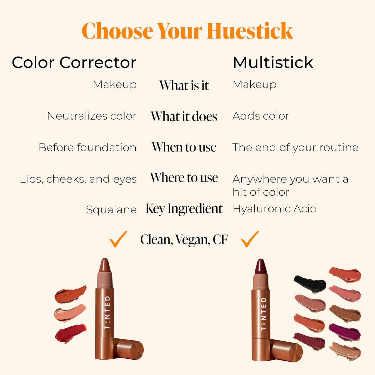 Live Tinted Huestick Cream Multistick - Lip, Cheek, Eye Makeup - Legacy