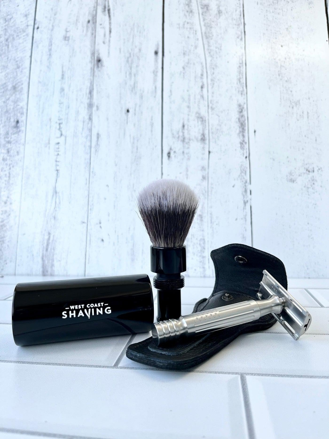 West Coast Shaving Traditional Travel Shaving Brush Beauty and Personal Care West Coast Shaving
