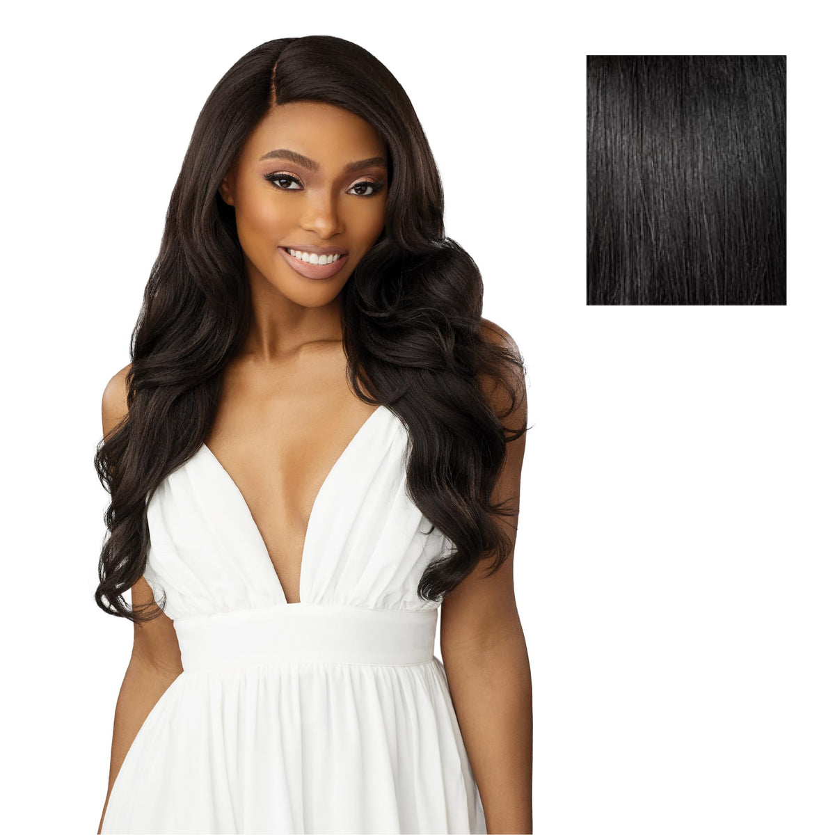 Sensationnel Dashly Lace Front Wig-Unit 53, 1 JETBLACK