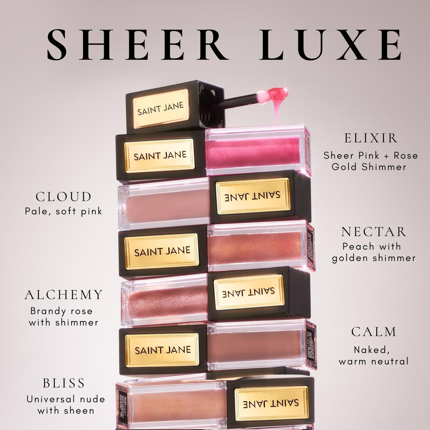 SAINT JANE - Luxury Lip Oil | Luxury, Floral-Infused, Clean Skincare (Alchemy, 0.15 oz | 4.5 ml) Beauty & Personal Care SAINT JANE