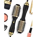 Hot Air Hair Blow Dryer Brush - 3 in 1 Negative Ionic Hairdryer Blowout Brush for Drying Straightening Volumizing - 60mm Oval Barrel fit All Hair Beauty & Personal Care LANDOT