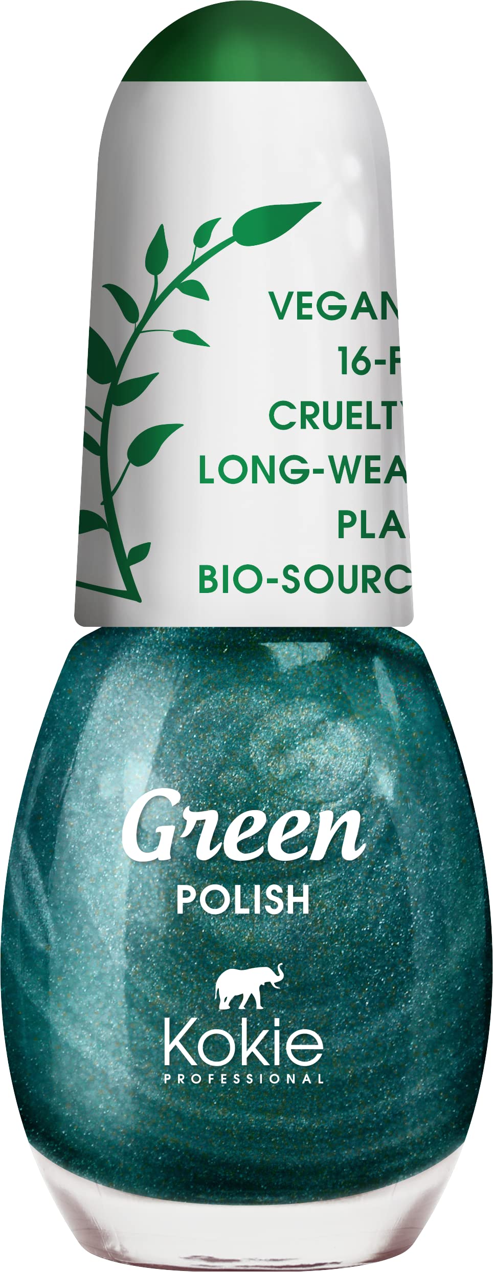 Kokie Cosmetics Vegan, Plant Based, Cruelty Free Nail Lacquer, Green Polish (Maybe Baby GP13)