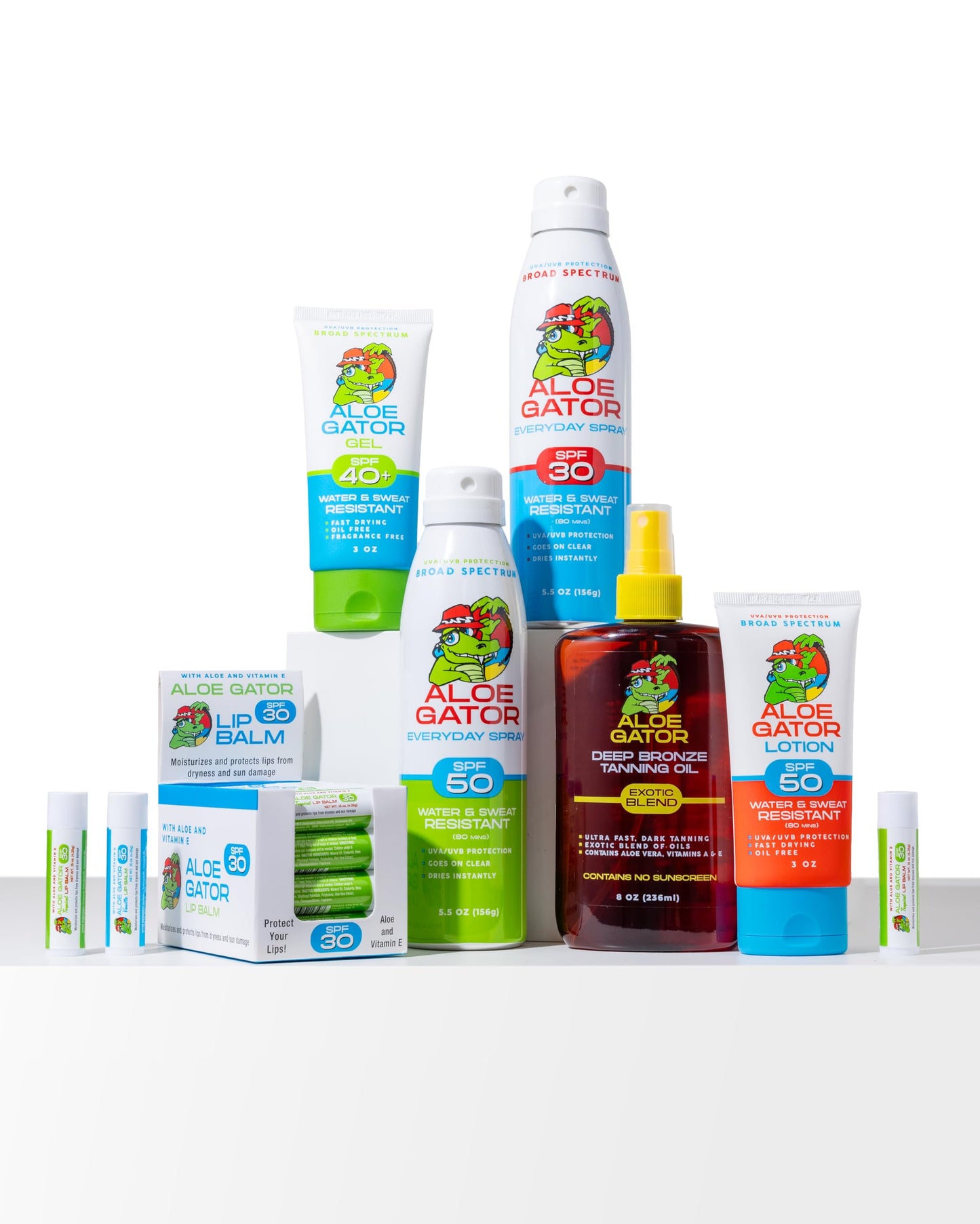 Aloe Gator Gel Sunscreen SPF 40+, Alcohol-Free, Paraben-Free Beauty & Personal Care Aloe Gator