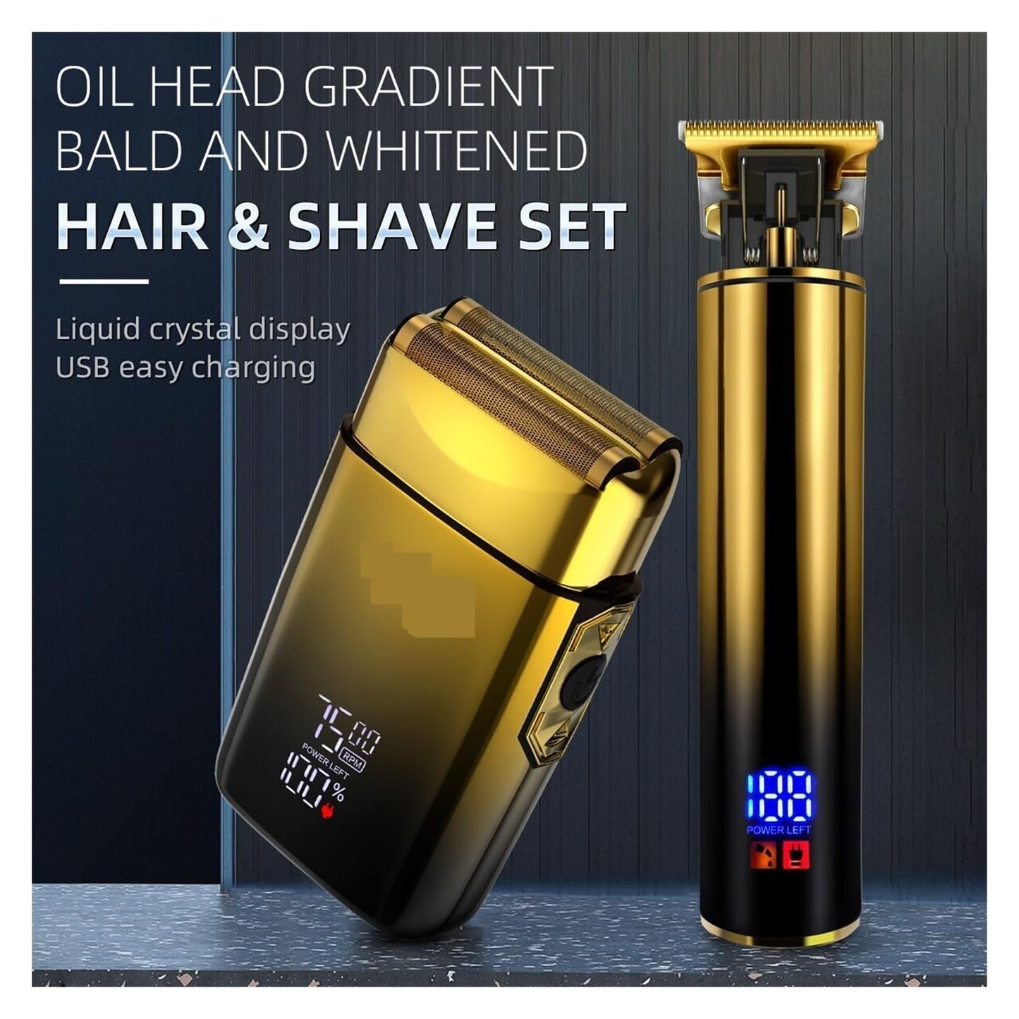 Razors Trimmer 2-in-1 Hair Trimmer & Men's Foil Shaver Electric Razor Barber Haircut Kit Mens Beard Trimmer Beauty and Personal Care EWKYLSEM