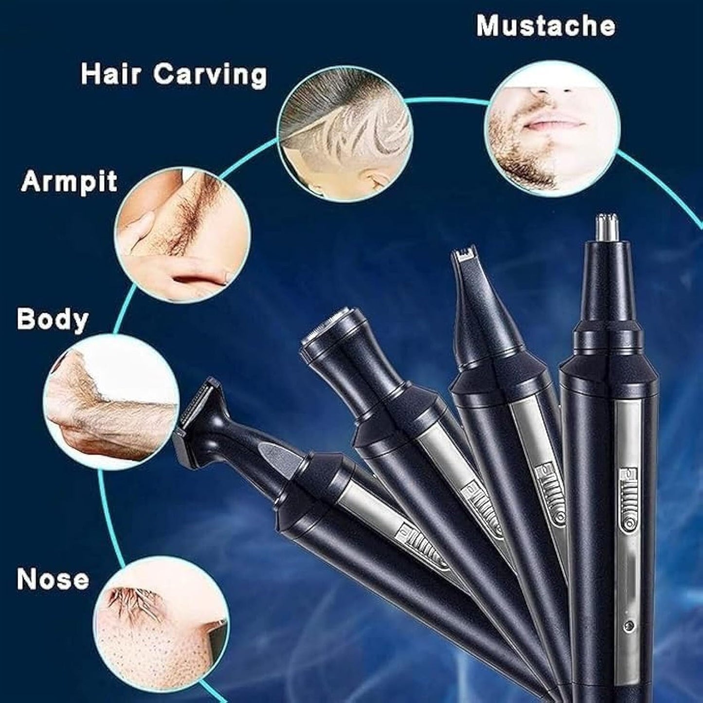 YREAJZVS Ear and Nose Hair Trimmer Professional USB Rechargeable Nose Trimmer for Men and Women Ear Eyebrow Hair Trimmer Body Grooming Kit IPX7 Beauty and Personal Care YREAJZVS
