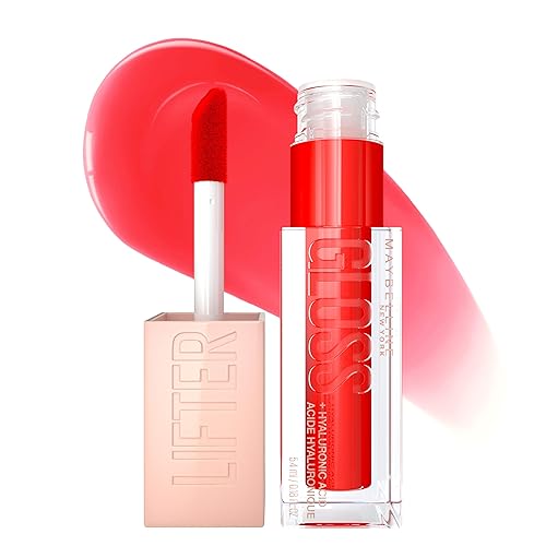 Maybelline New York Lifter Gloss Hydrating Lip Gloss with Hyaluronic Acid, Sweetheart, Sheer Red, 1 Count Beauty & Personal Care MAYBELLINE