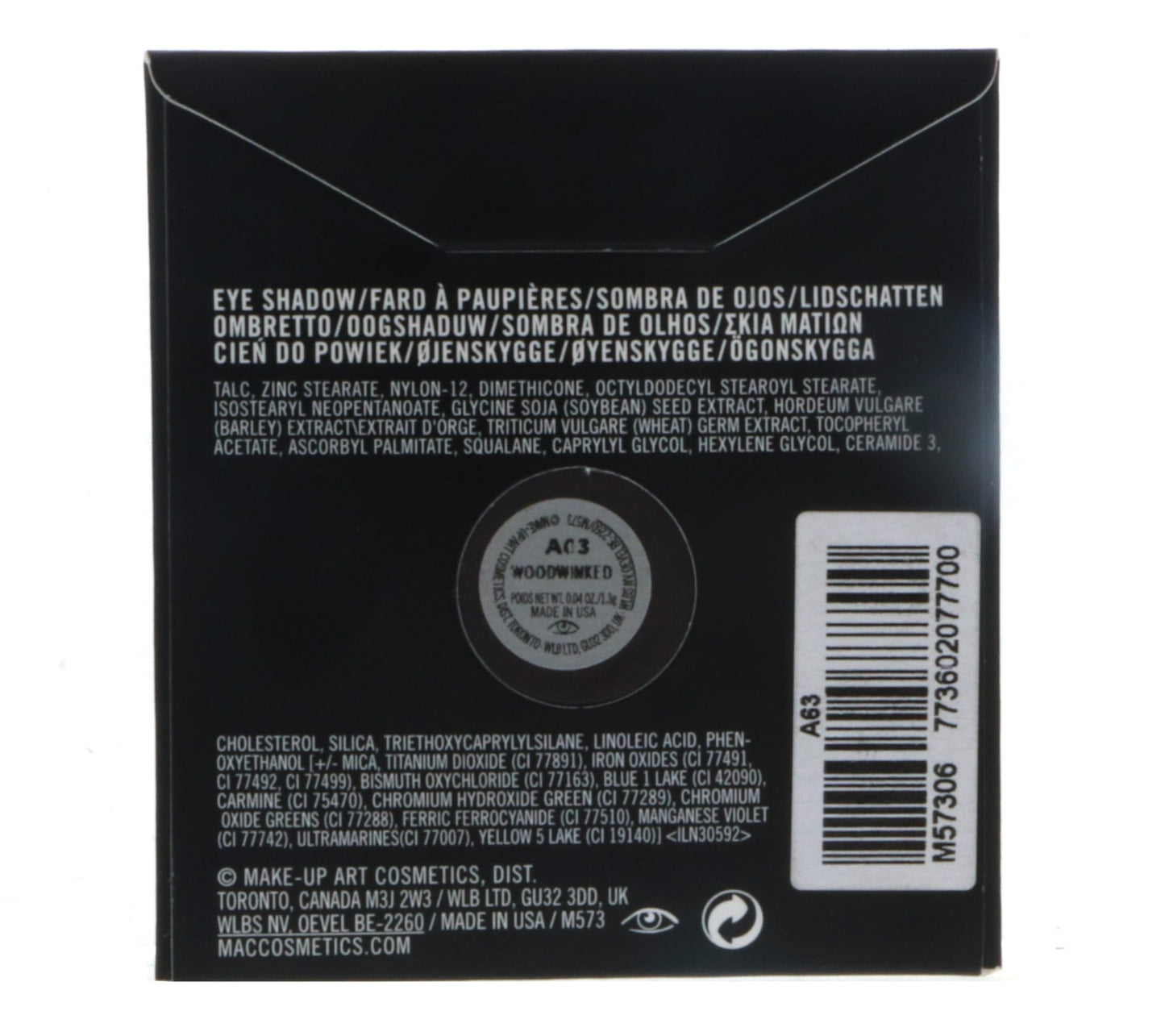 MAC Small Eye Shadow Refill Pan - Woodwinked 1.3g Beauty & Personal Care MAC