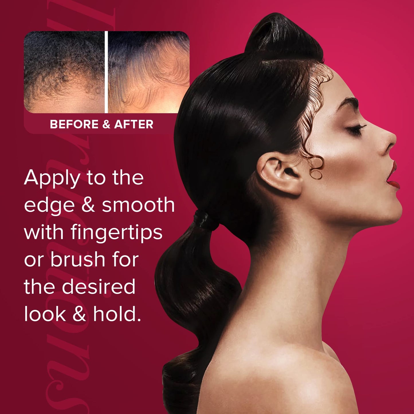 én Love Forever for Always Edge Control Hair Gel with Natural Coconut Milk, Pure Aloe Vera and Argan Oil | 48 Hours Extra Hold Pomade | Promotes Beauty & Personal Care én Love