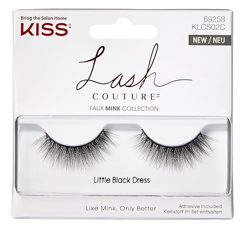 Kiss Lash Couture Faux Mink Little Black Dress (Pack of 3) Beauty & Personal Care KISS