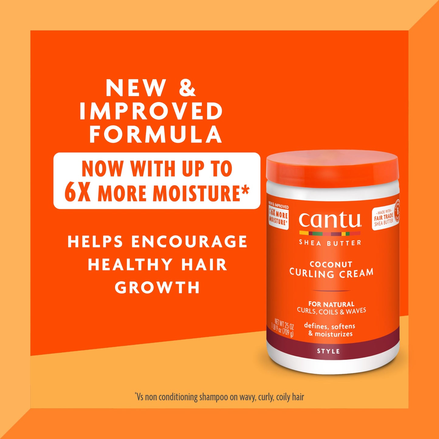 Cantu Coconut Curling Cream with Shea Butter for Natural Hair, 25 oz (Pack of 4) Beauty & Personal Care Cantu