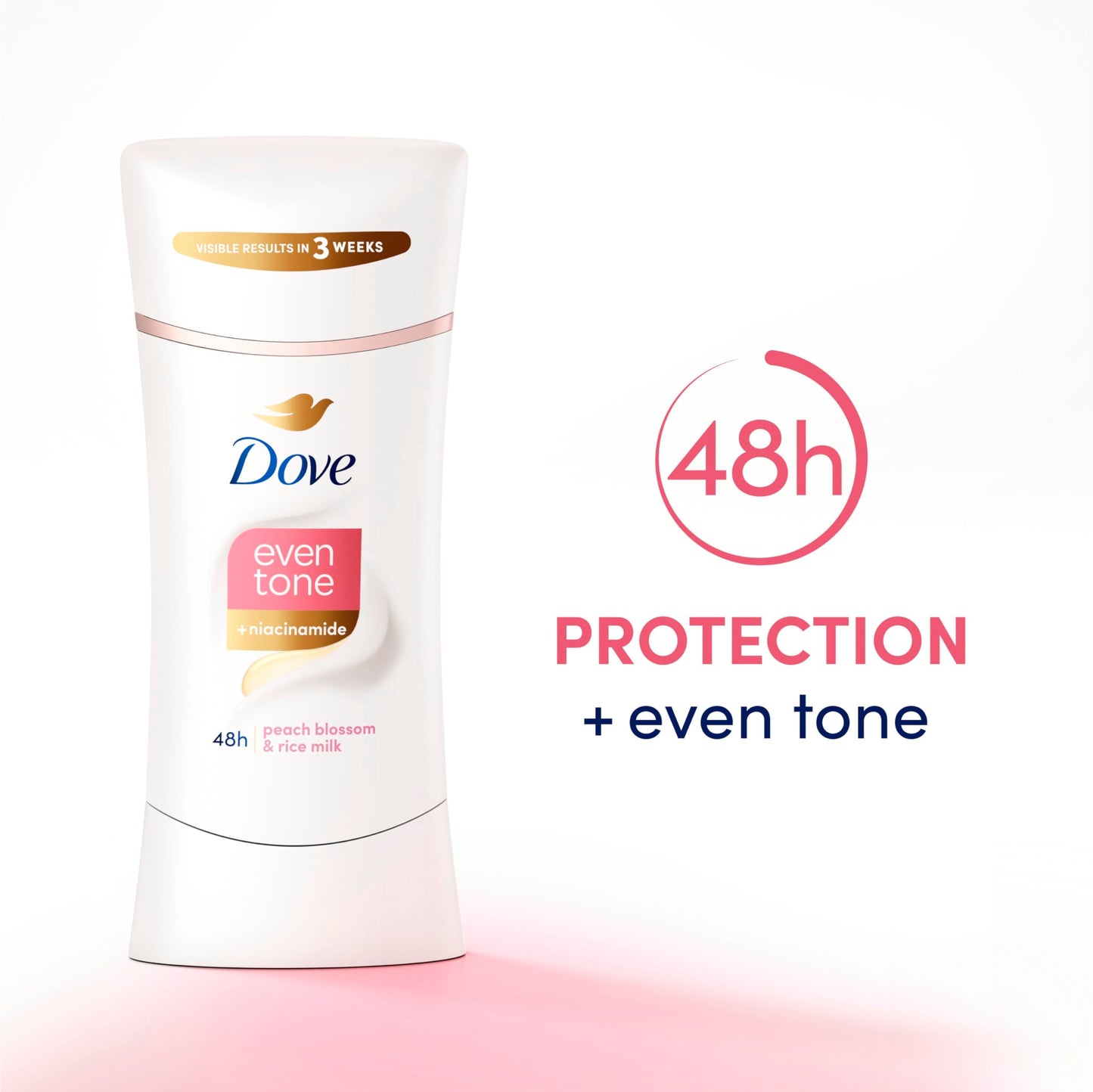 Dove Even Tone Antiperspirant Deodorant Stick Peach Blossom & Rice Milk 3 Count 2.6 oz Beauty and Personal Care Dove