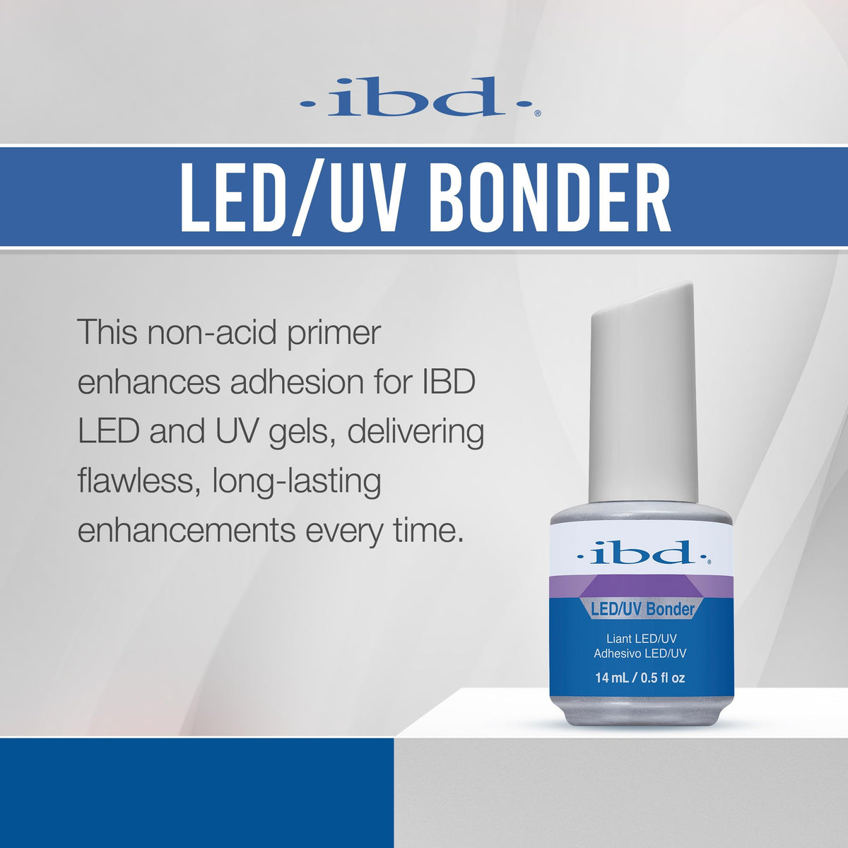IBD LED/UV Bonder - Nail Primer for Gel Polish and Acrylic Nails, Nail Bonder for Long-Lasting Adhesion, 0.5 oz Beauty & Personal Care IBD