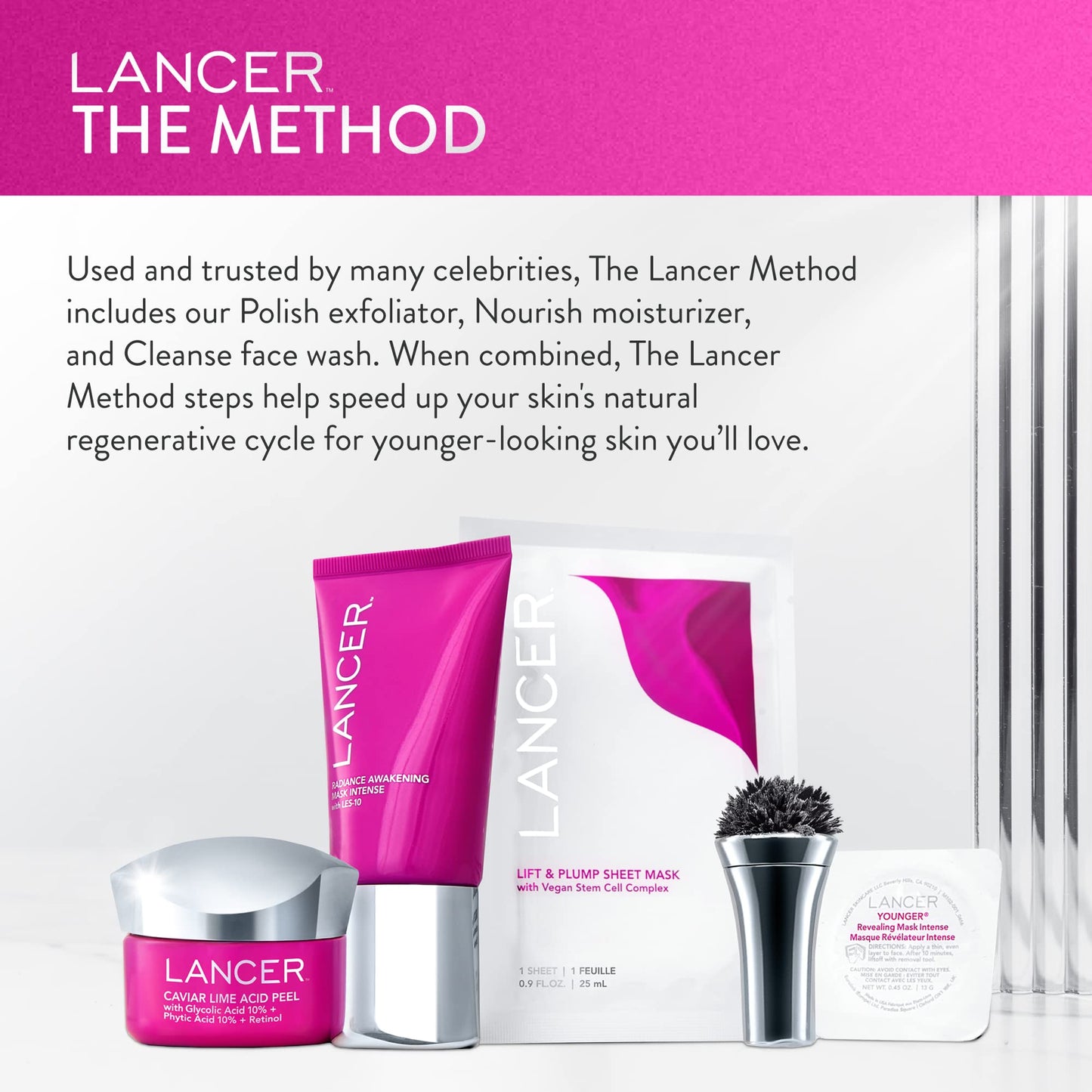 Lancer Skincare | Caviar Lime Acid & Retinol Peel | Glycolic Acid Chemical Peel for Face | Chemical Exfoliant for Dark Spots & Dead Skin Remover | 1.7 Beauty & Personal Care Lancer