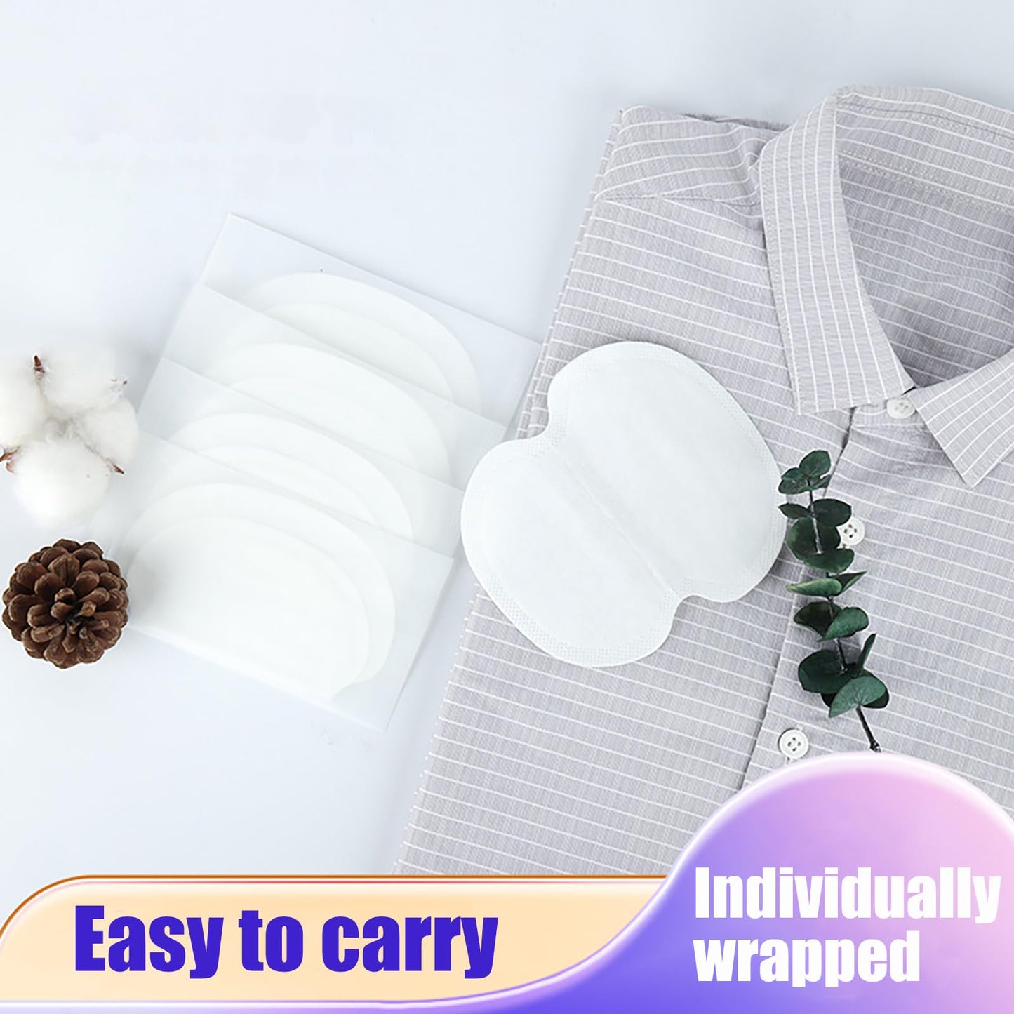 60PCS Armpit Sweat Pads - Ultra-Absorbent Underarm Dress Shields for Men & Women Discreet & Disposable Armpit Sweat Protection (L) Beauty and Personal Care jwflck