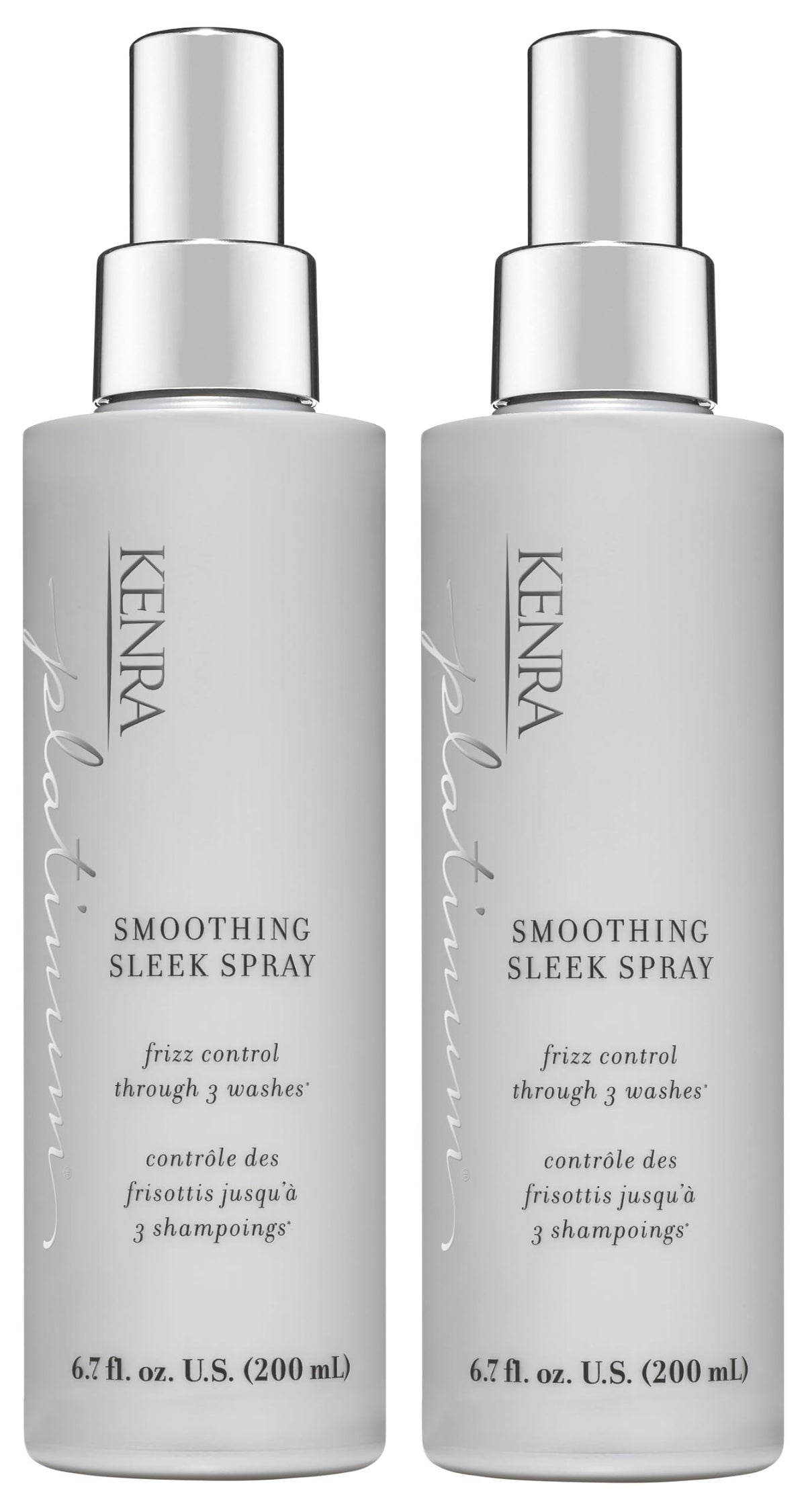 Kenra Platinum Smoothing Sleek Spray | Frizz Control and Heat Protection Spray | Moisturizes Hair, Protects Against Humidity | All Hair Types | 6.7