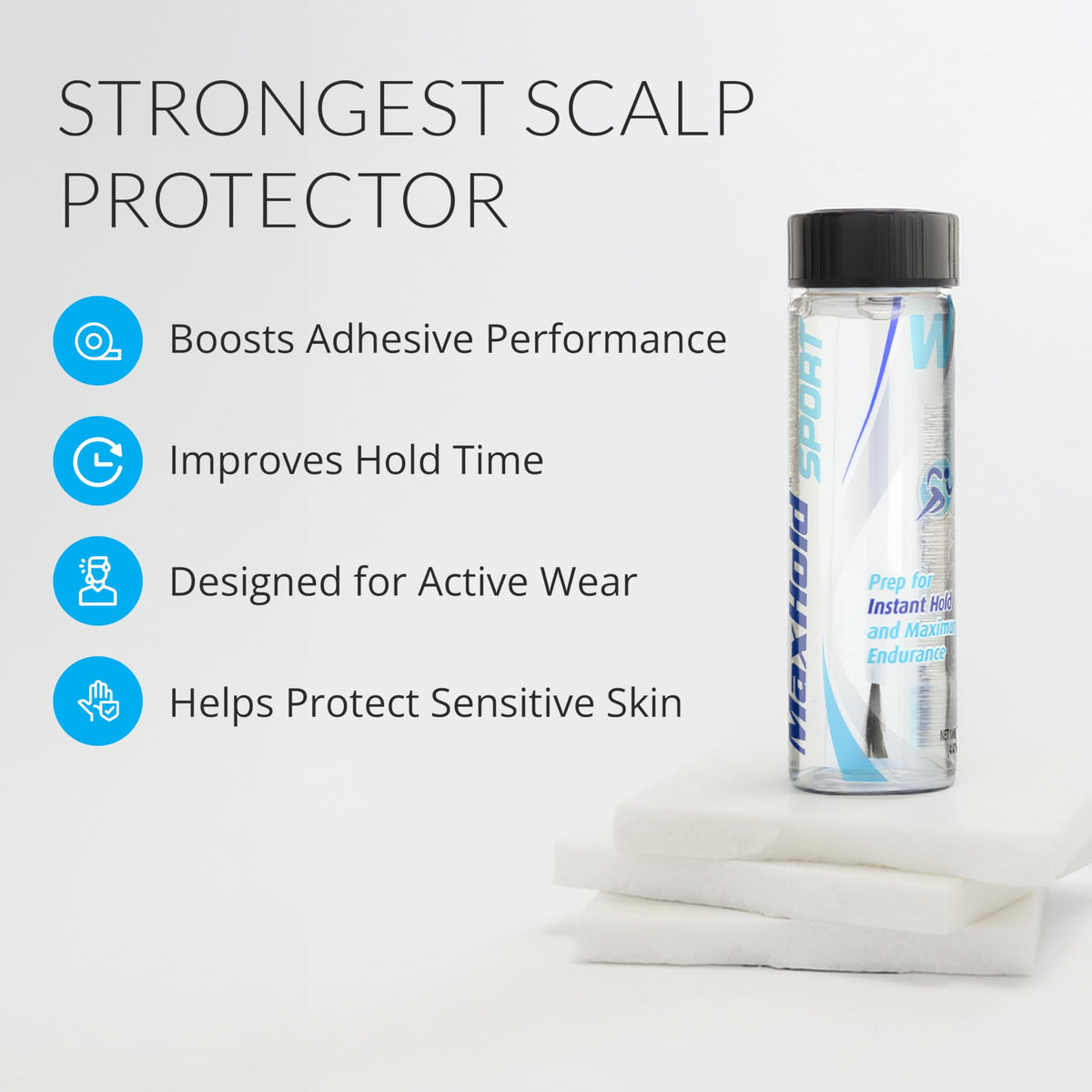 Walker Tape Max Hold Sport 1.4 fl oz Brush On for Wig Installs, Lace Systems, Toupee Applications, Hair Tape Prep and Adhesive Strips Use Offering