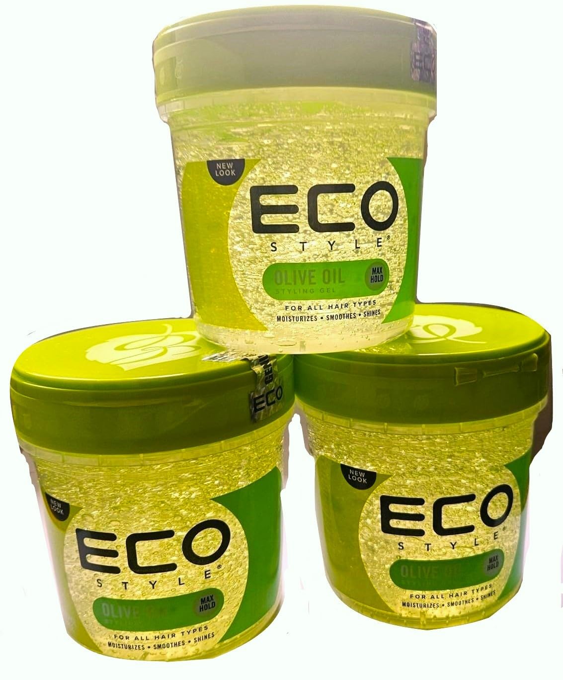 3x Eco Styler Olive Oil Styling Gel - Haargel 473ml (insgesamt - 1,42L) Beauty & Personal Care Eco Style