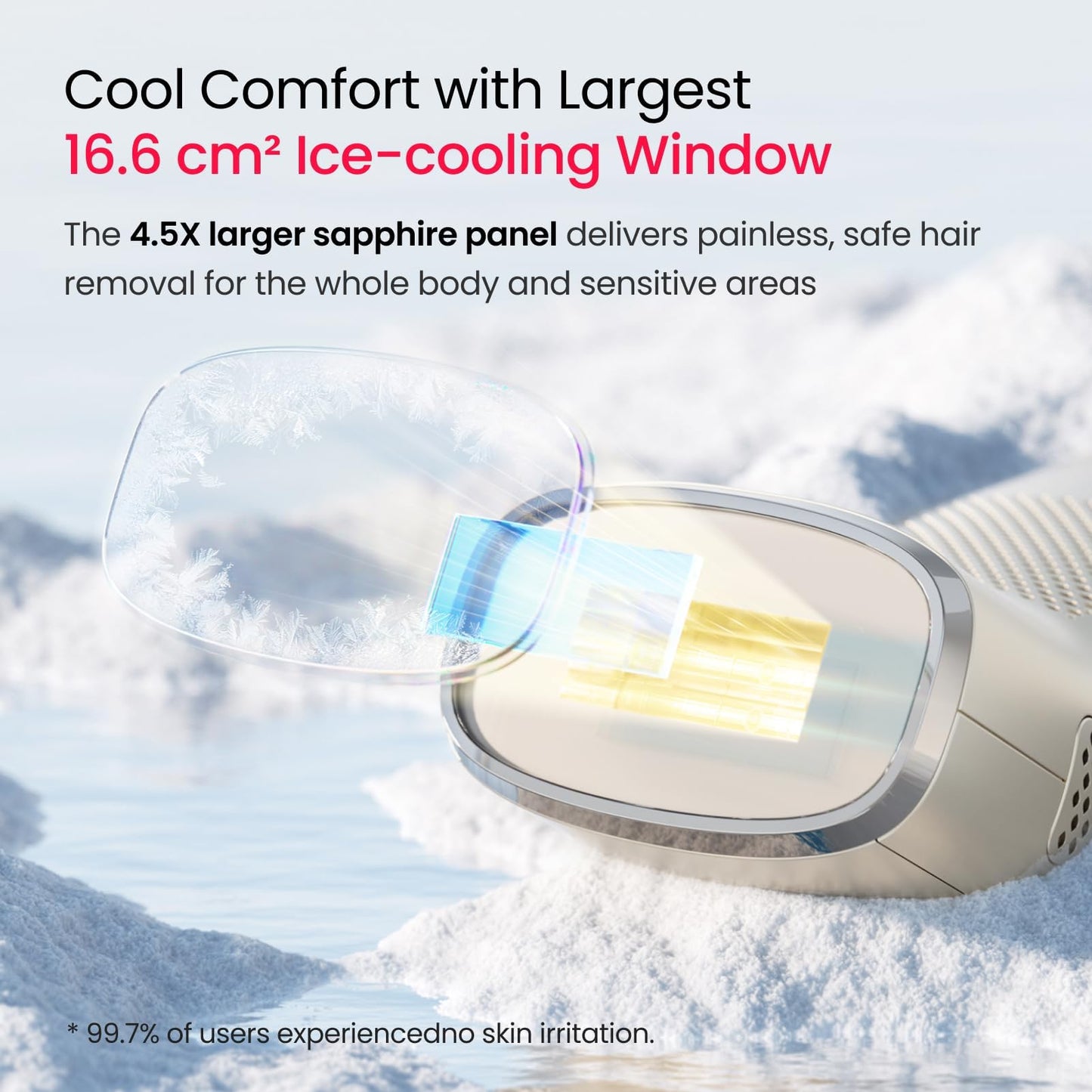 IPL Laser Hair Removal with 35°F Ice-Cooling, 27J Quad-Pulse Hair Removal Device for Ingrown & Coarse Hair, Dual Lights 100W, Painless Hair Removal Beauty and Personal Care ECOFUN
