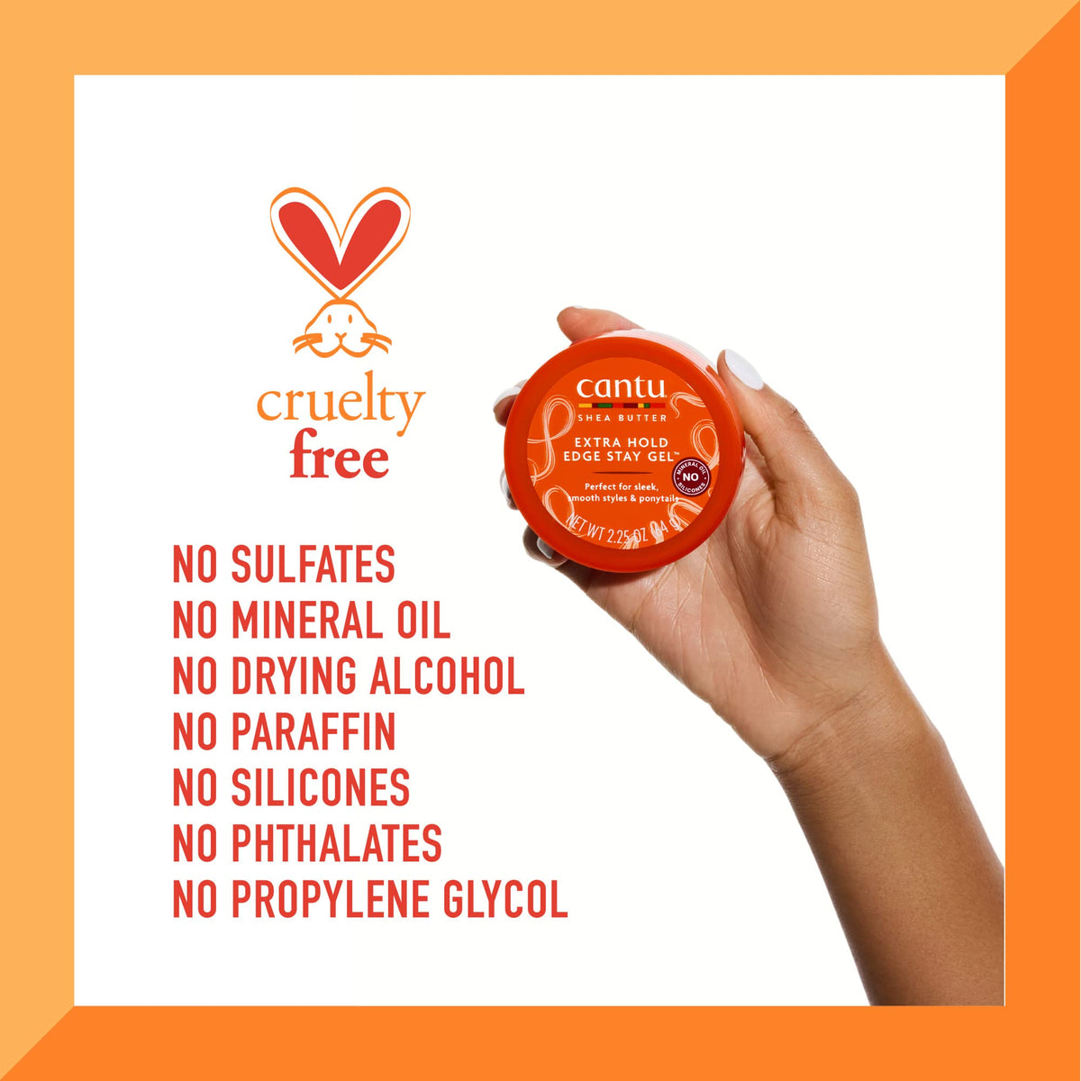 Cantu Extra Hold Edge Stay Gel with Shea Butter, 2.25 oz (Packaging May Vary) Beauty & Personal Care Cantu