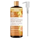 Dr. Jacobs Naturals Castile Orange and Ginger All-Natural Body Wash for Moisturizing Dry Skin with Plant-Based Ingredients with Pump - 32 Ounce Beauty & Personal Care DR.JACOBS NATURALS