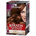 Schwarzkopf Keratin Color Permanent Hair Color Cream, 4.3 Red Velvet Brown Beauty & Personal Care Schwarzkopf