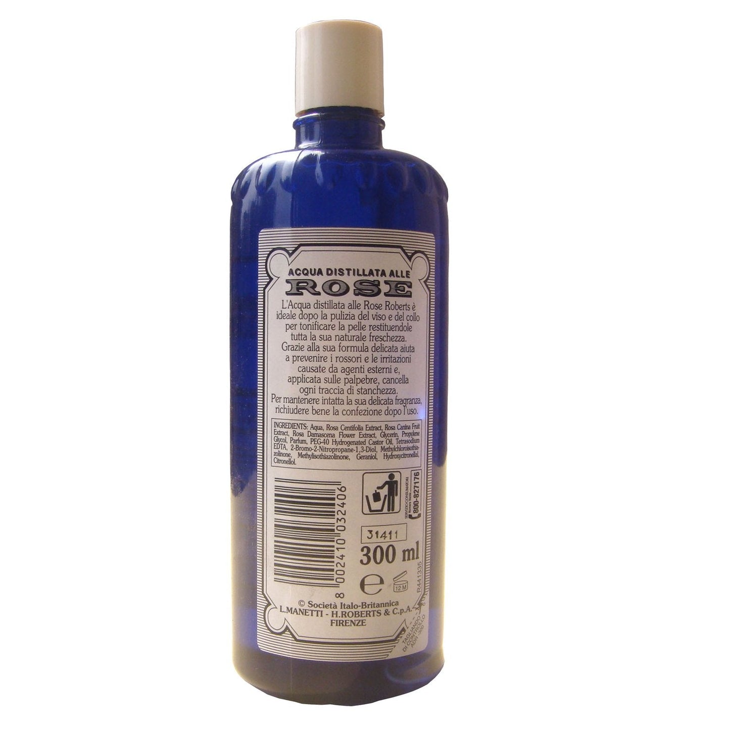 Acqua Distillata Alle Rose (Rose Water) 300 ml by Manetti Roberts Beauty & Personal Care Borotalco